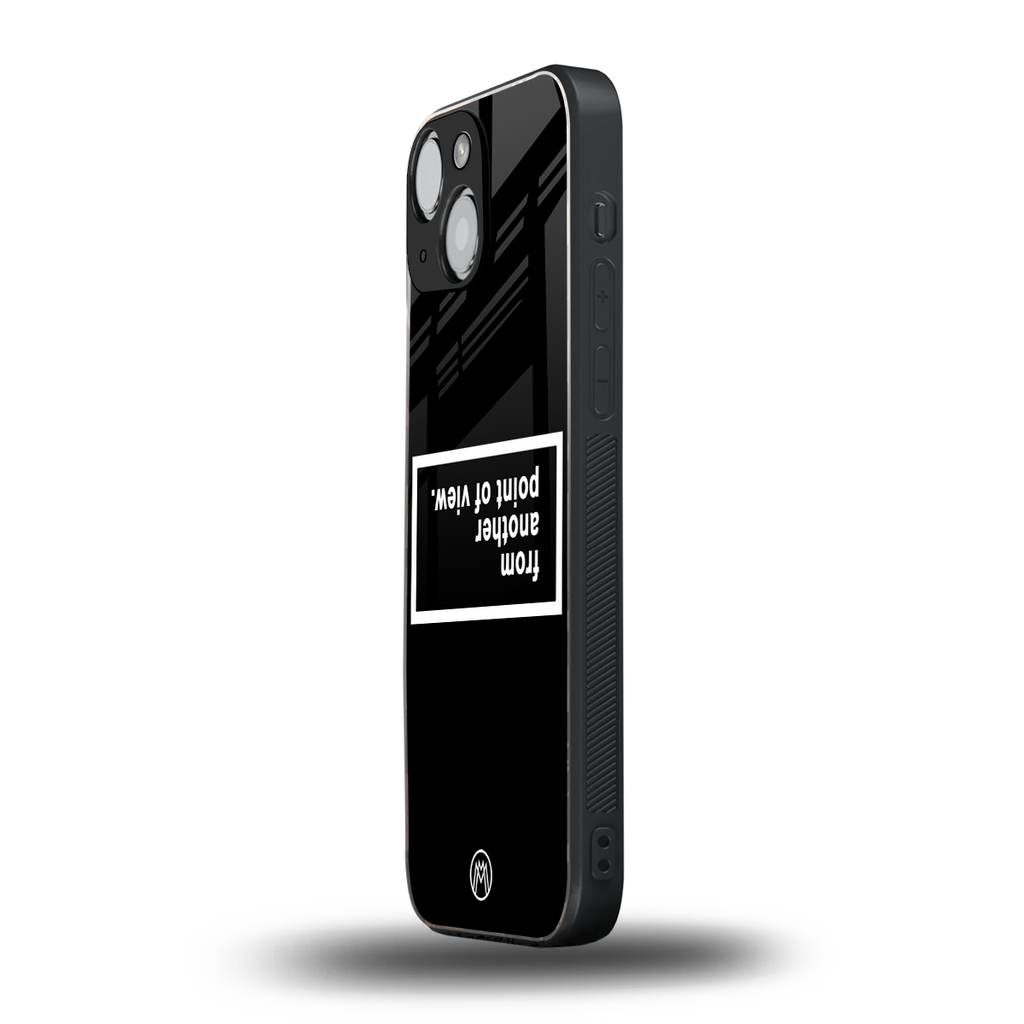 point of view black edition back phone cover | glass case for iphone 13 mini