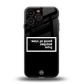 point of view black edition back phone cover | glass case for iphone 13 pro max