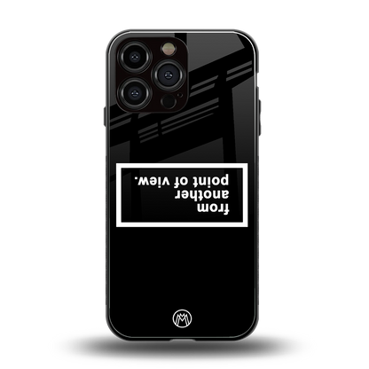 point of view black edition back phone cover | glass case for iphone 13 pro max
