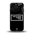 point of view black edition back phone cover | glass case for iphone 13 pro