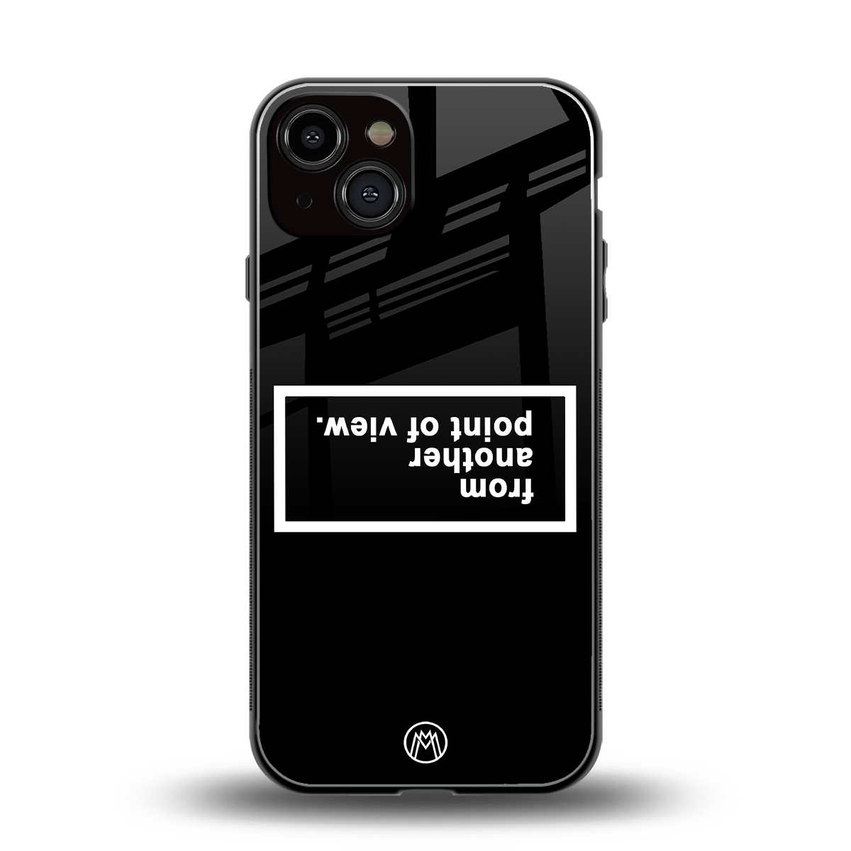 point of view black edition back phone cover | glass case for iphone 13
