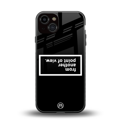 point of view black edition back phone cover | glass case for iphone 13