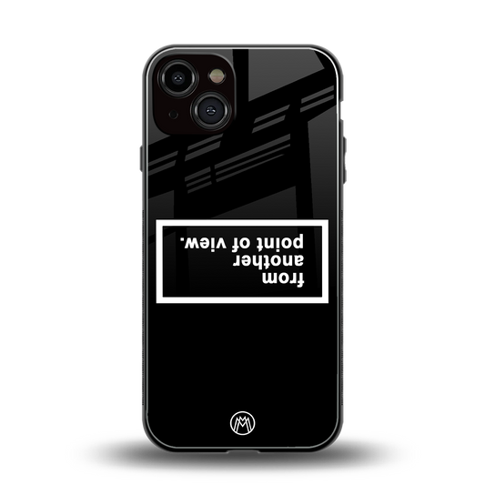 point of view black edition back phone cover | glass case for iphone 13