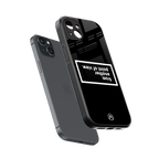 point of view black edition back phone cover | glass case for iphone 14 plus