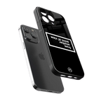 point of view black edition back phone cover | glass case for iphone 15 pro max