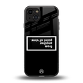 point of view black edition back phone cover | glass case for iphone 15