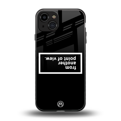 point of view black edition back phone cover | glass case for iphone 14