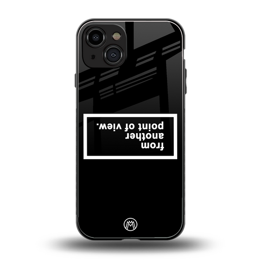 point of view black edition back phone cover | glass case for iphone 14