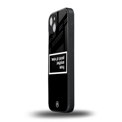 point of view black edition back phone cover | glass case for iphone 14