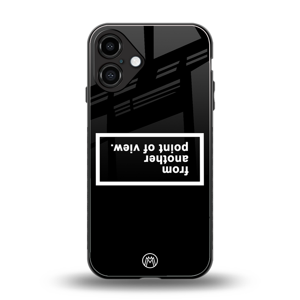 point of view black edition back phone cover | glass case for iphone 16 plus
