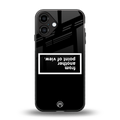 point of view black edition back phone cover | glass case for iphone 16 plus