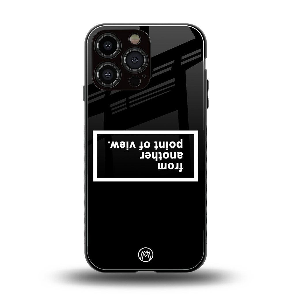 point of view black edition back phone cover | glass case for iphone 16 pro max