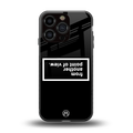 point of view black edition back phone cover | glass case for iphone 16 pro