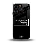 point of view black edition back phone cover | glass case for iphone 16 pro