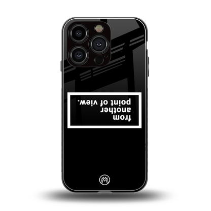 point of view black edition back phone cover | glass case for iphone 16 pro