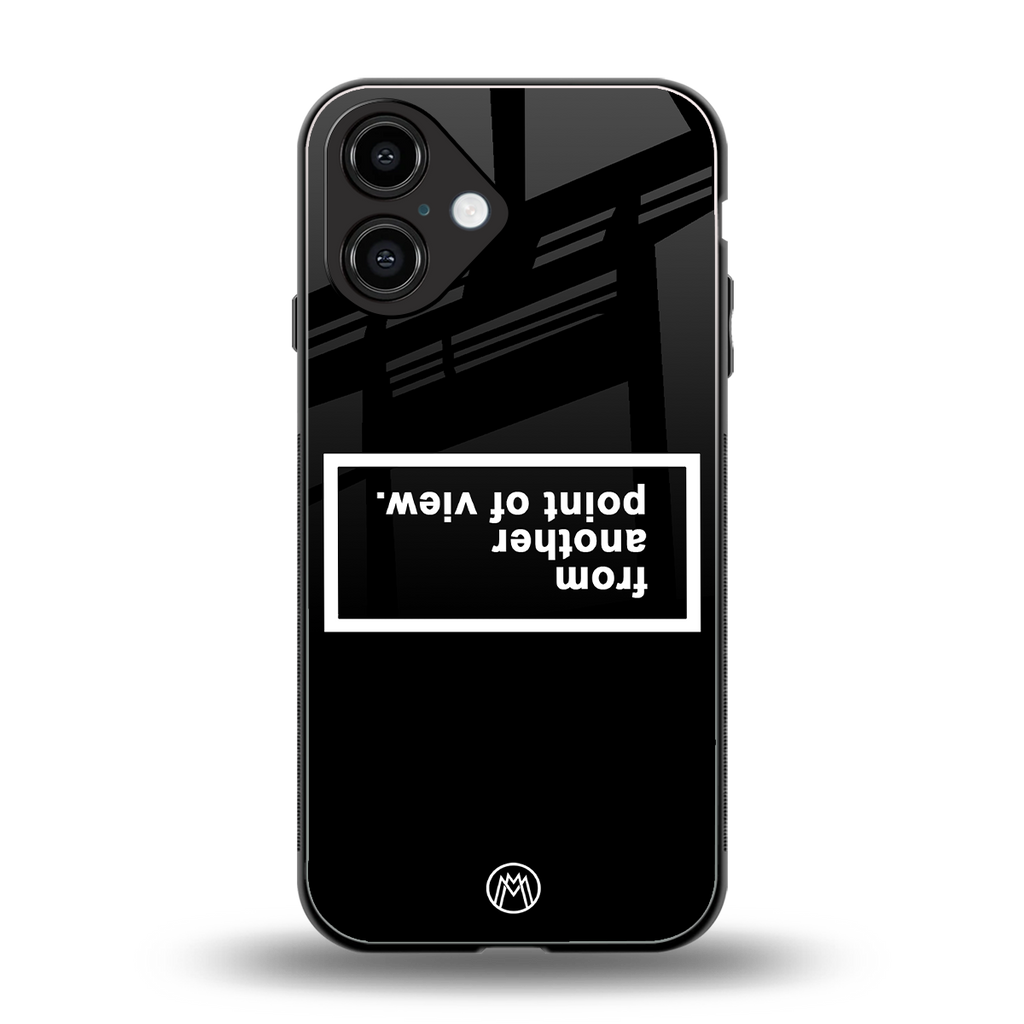 point of view black edition back phone cover | glass case for iphone 16