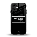 point of view black edition back phone cover | glass case for iphone 16