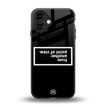 point of view black edition back phone cover | glass case for iphone 16