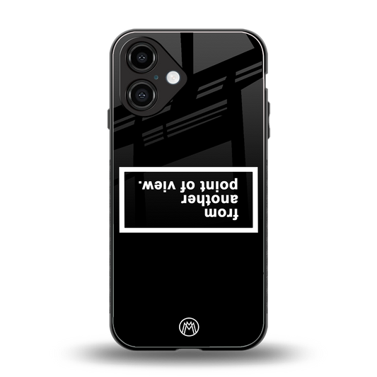point of view black edition back phone cover | glass case for iphone 16