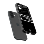 point of view black edition back phone cover | glass case for iphone 16