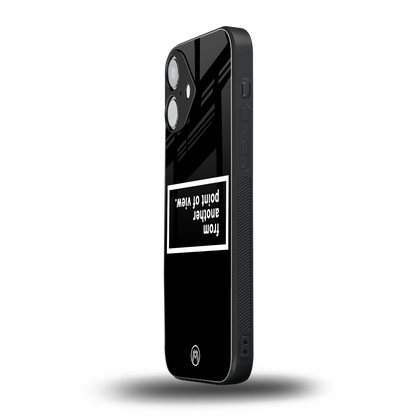 point of view black edition back phone cover | glass case for iphone 16