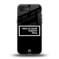 point of view black edition back phone cover | glass case for iphone 16e