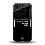 point of view black edition back phone cover | glass case for iphone 16e
