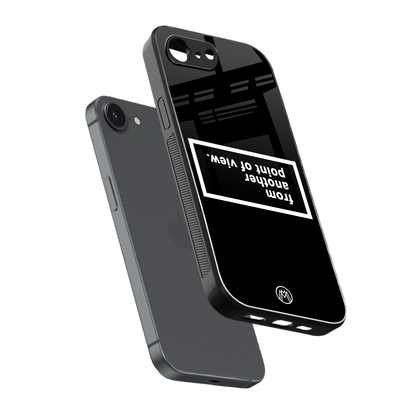 point of view black edition back phone cover | glass case for iphone 16e