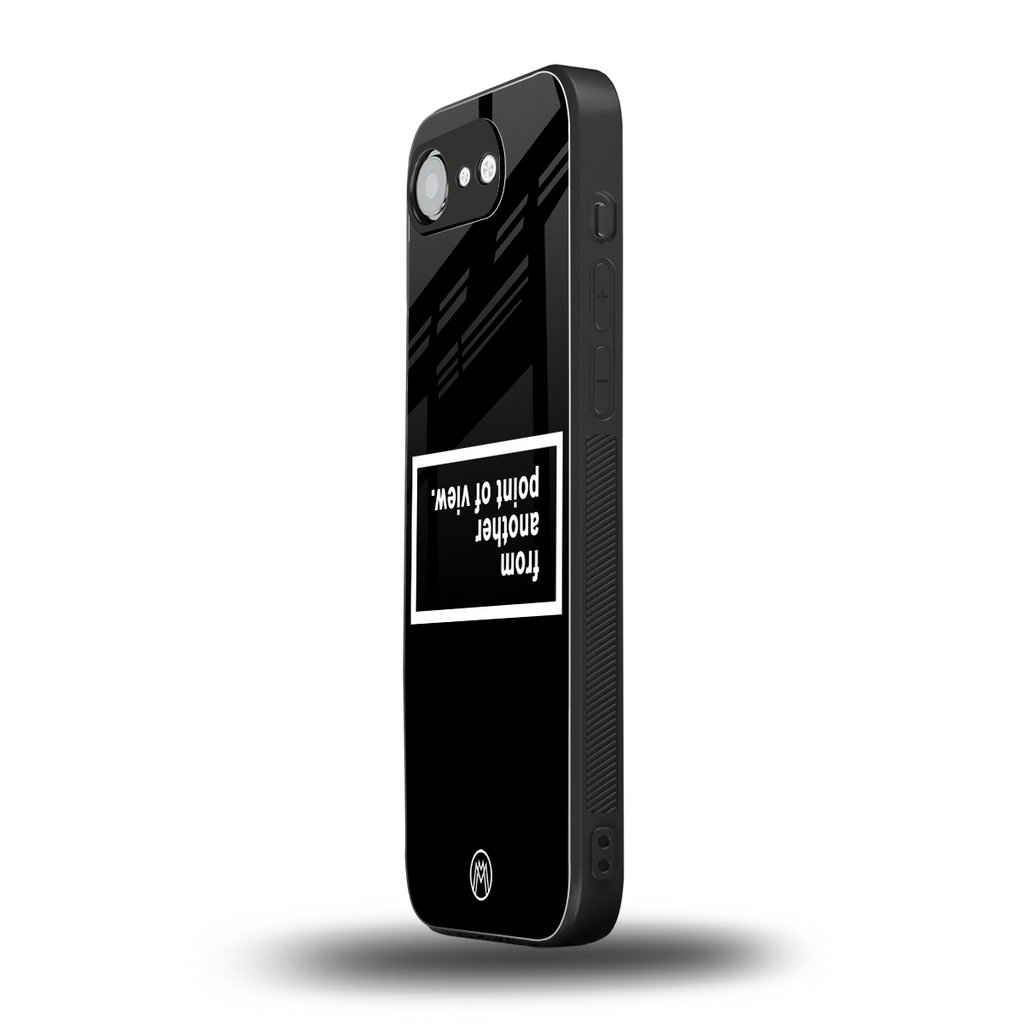 point of view black edition back phone cover | glass case for iphone 16e