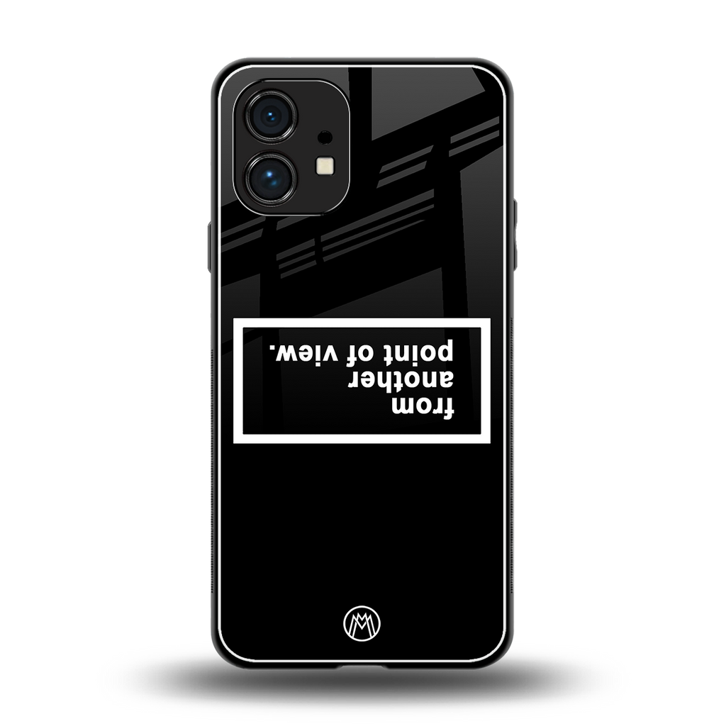 point of view black edition back phone cover | glass case for nothing phone 1