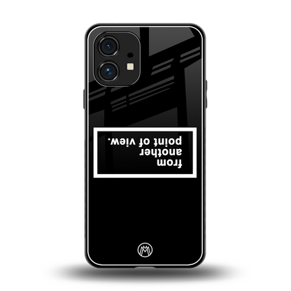 point of view black edition back phone cover | glass case for nothing phone 1