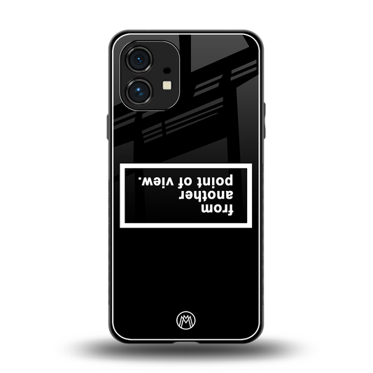 point of view black edition back phone cover | glass case for nothing phone 1