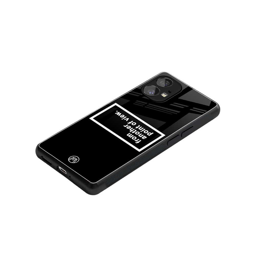 point of view black edition back phone cover | glass case for nothing phone 1