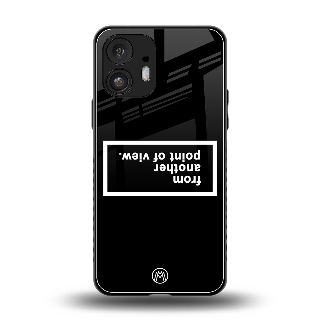 point of view black edition back phone cover | glass case for nothing phone 2