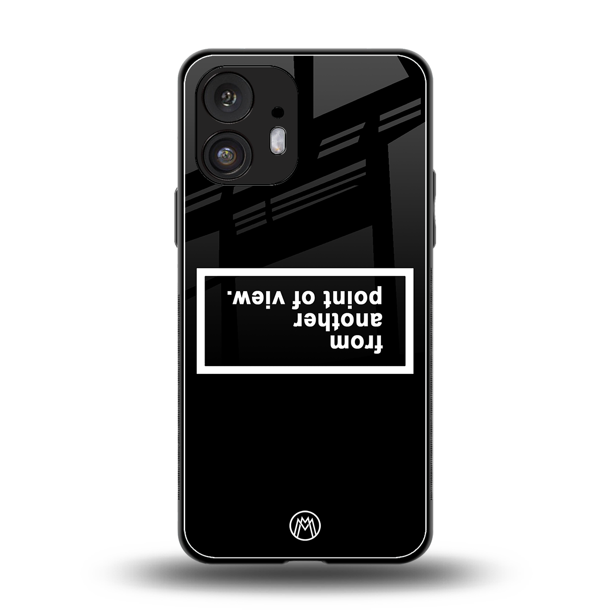 point of view black edition back phone cover | glass case for nothing phone 2