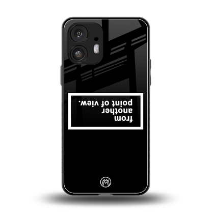 point of view black edition back phone cover | glass case for nothing phone 2
