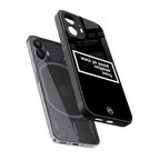 point of view black edition back phone cover | glass case for nothing phone 2