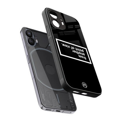 point of view black edition back phone cover | glass case for nothing phone 2