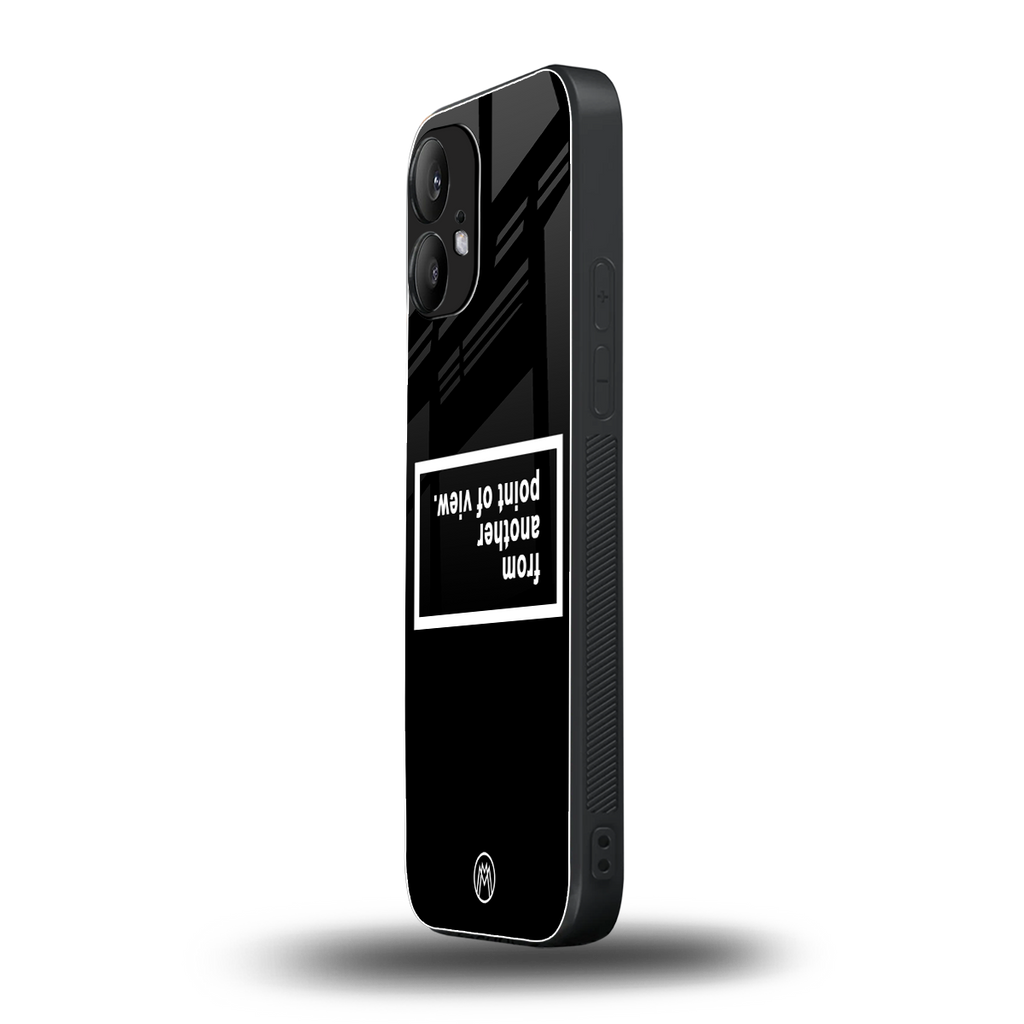 point of view black edition back phone cover | glass case for nothing phone 2