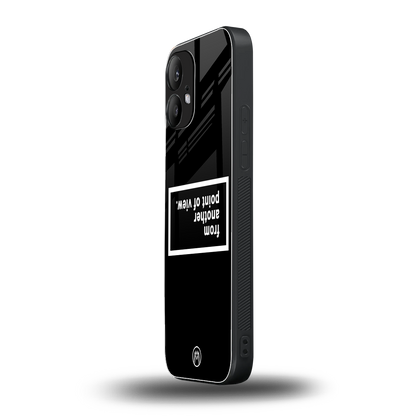 point of view black edition back phone cover | glass case for nothing phone 2