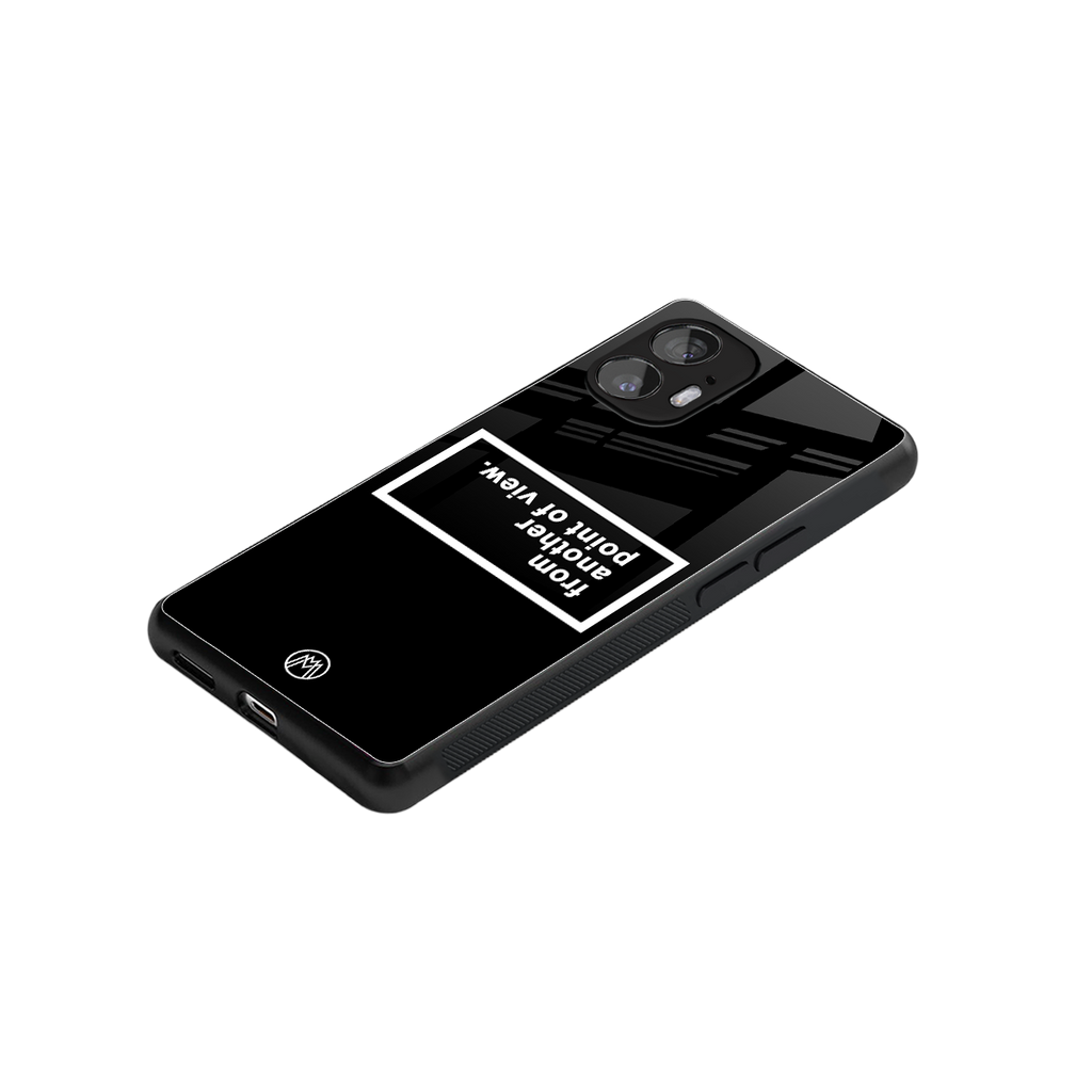 point of view black edition back phone cover | glass case for nothing phone 2