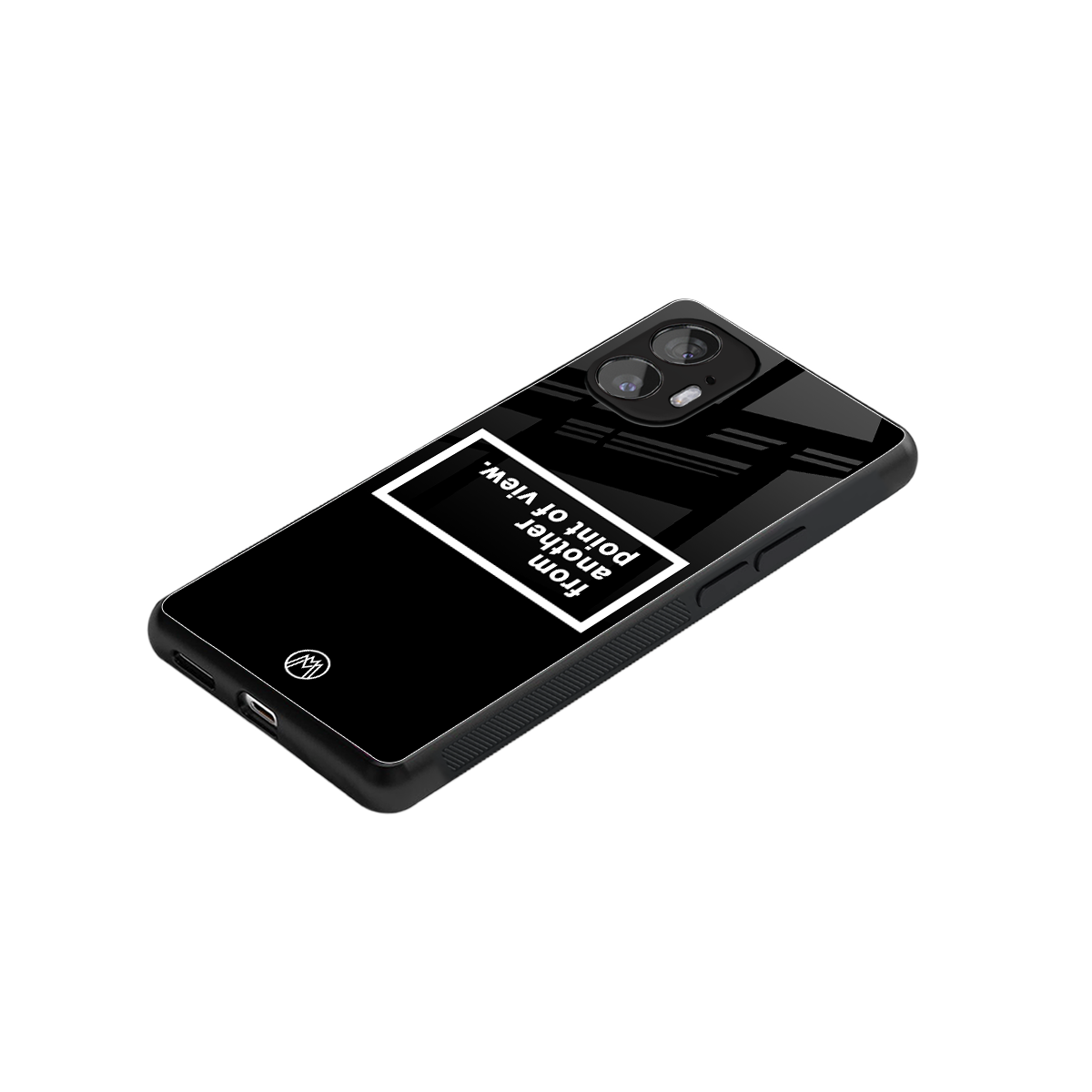 point of view black edition back phone cover | glass case for nothing phone 2