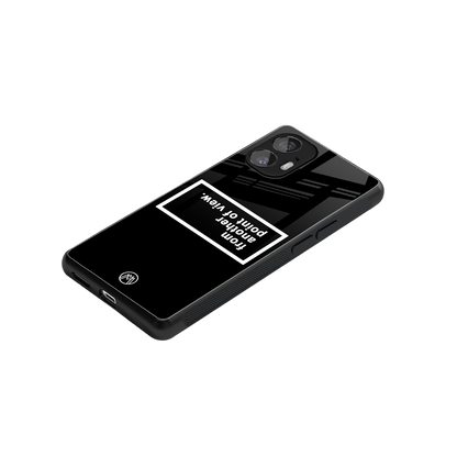 point of view black edition back phone cover | glass case for nothing phone 2