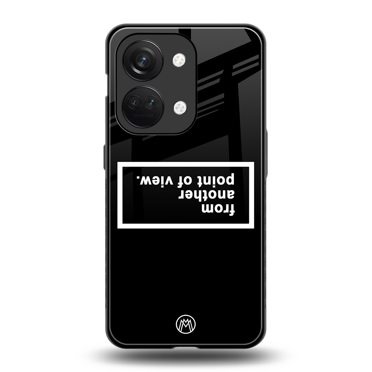 point of view black edition back phone cover | glass case for oneplus nord 3