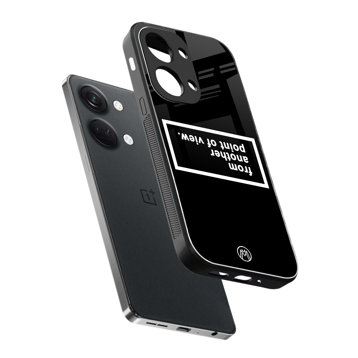 point of view black edition back phone cover | glass case for oneplus nord 3