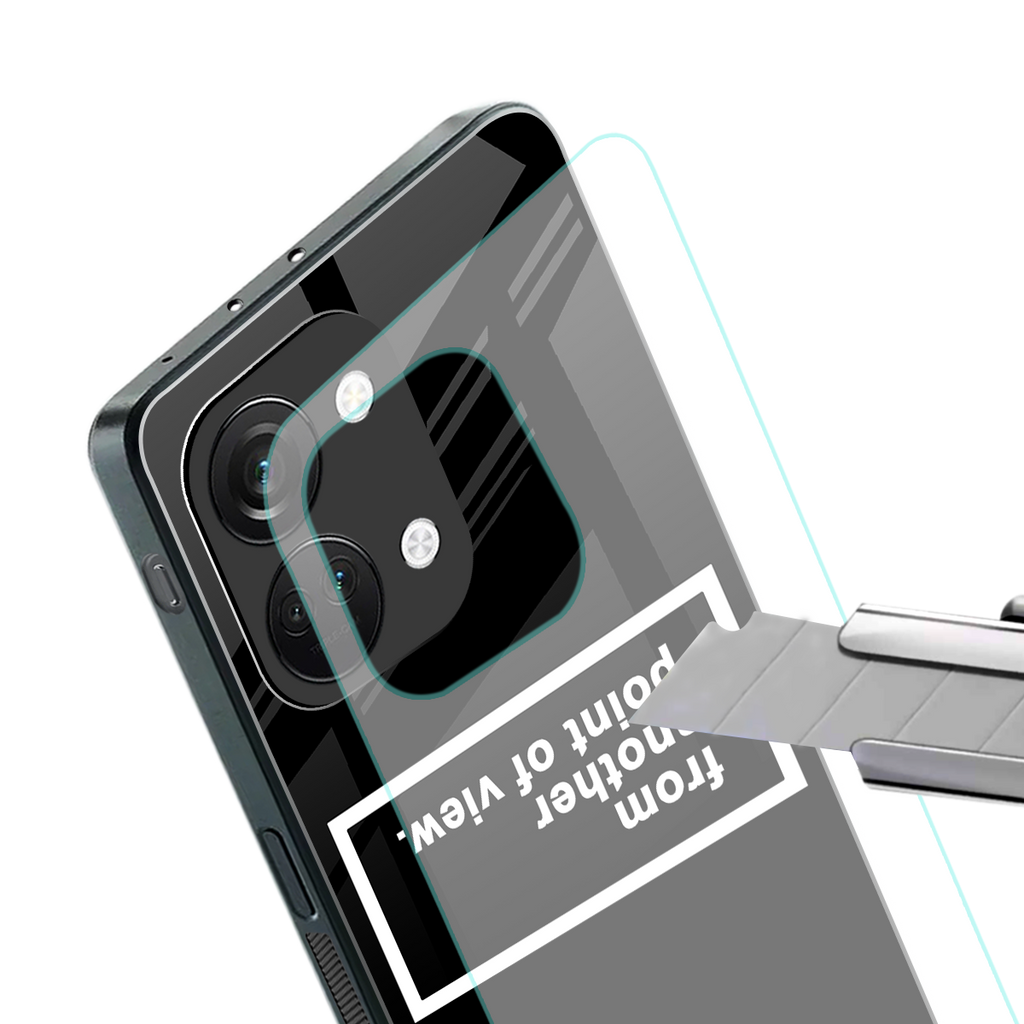 point of view black edition back phone cover | glass case for oneplus nord 3