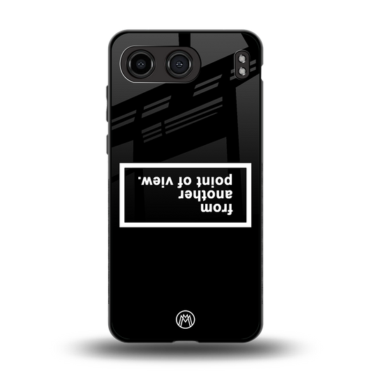 point of view black edition back phone cover | glass case for oneplus nord 4