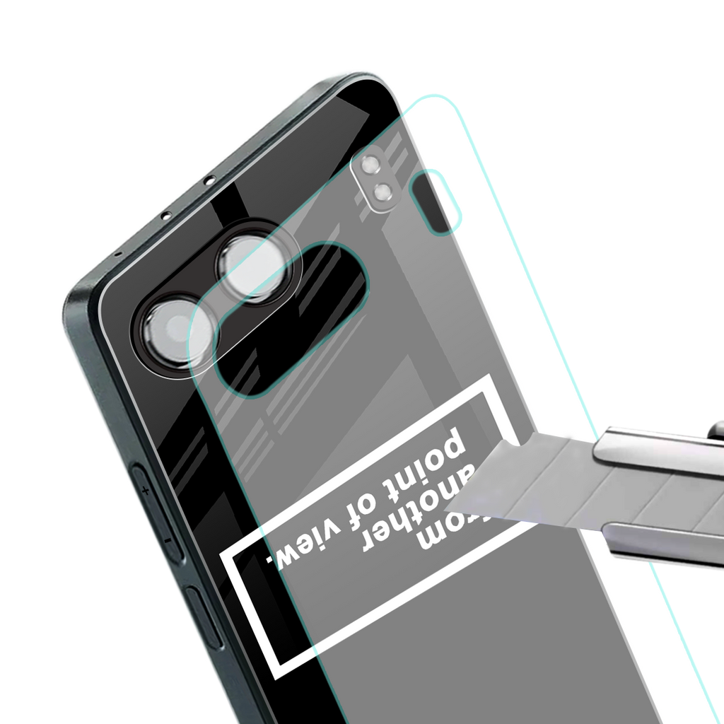 point of view black edition back phone cover | glass case for oneplus nord 4
