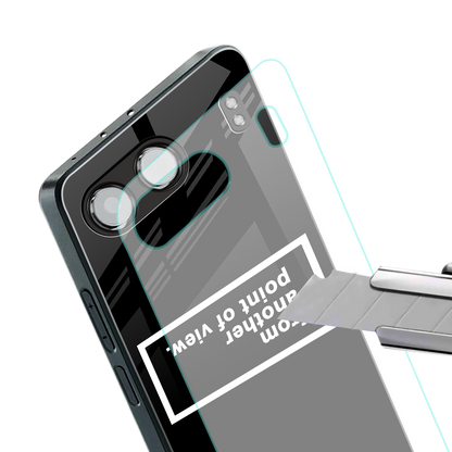 point of view black edition back phone cover | glass case for oneplus nord 4