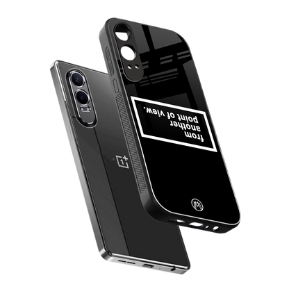 point of view black edition back phone cover | glass case for oneplus nord ce 4 lite